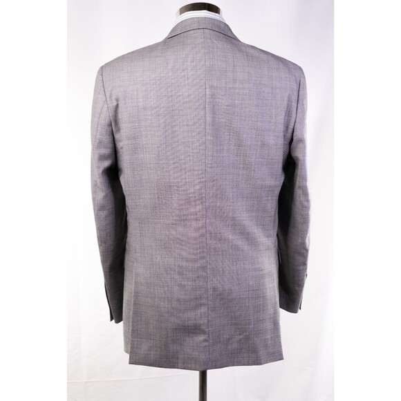 Pronto Uomo 40R 100% Wool Modern Blazer 2-Button/Gray/Check Sport Jacket - Picture 4 of 12